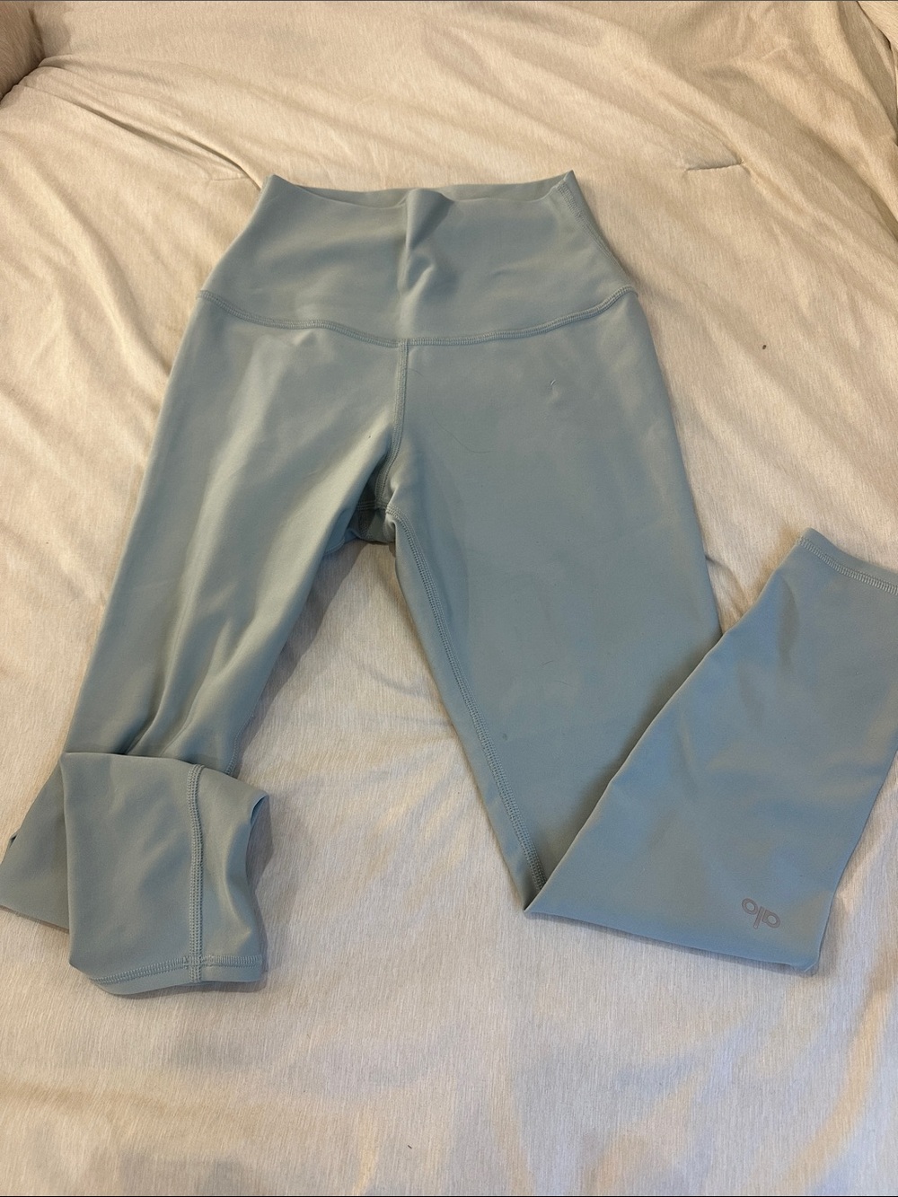 ALO Yoga Kids Light Blue High-Waist Leggings
